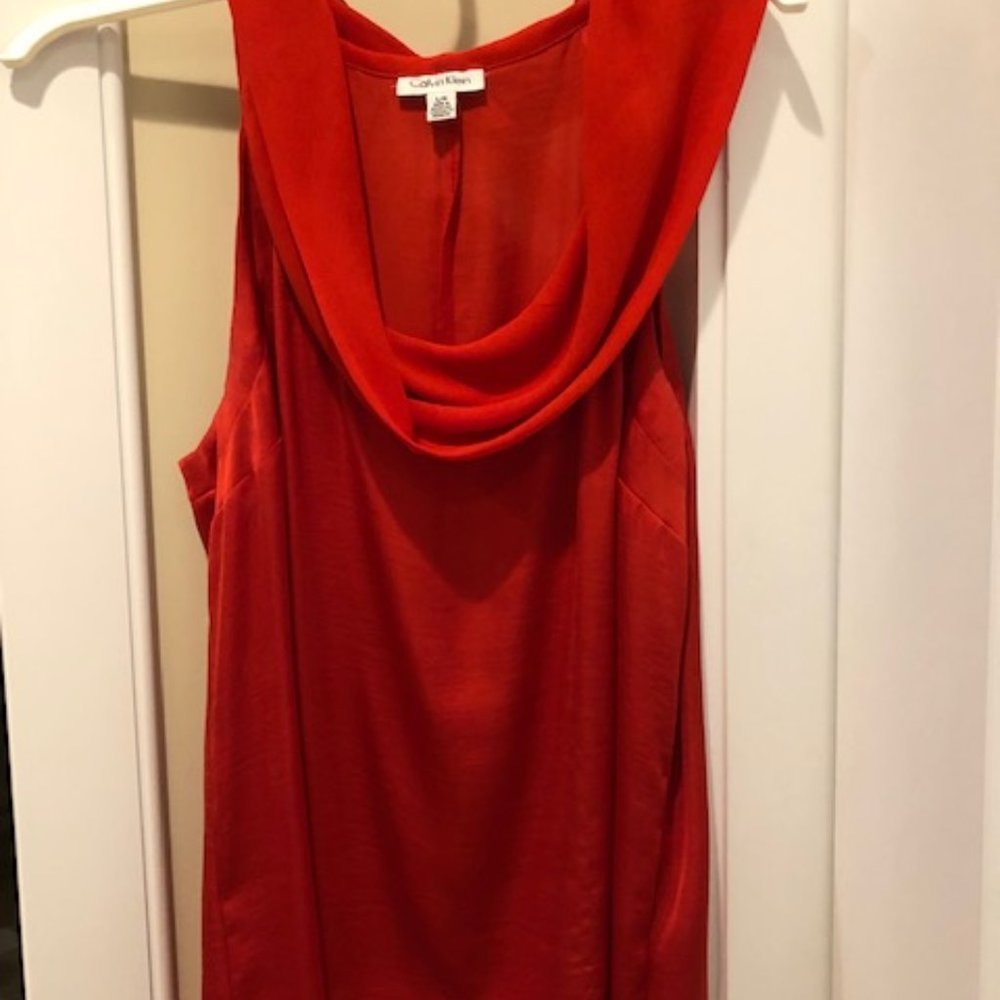 red  rayon cow neck collar